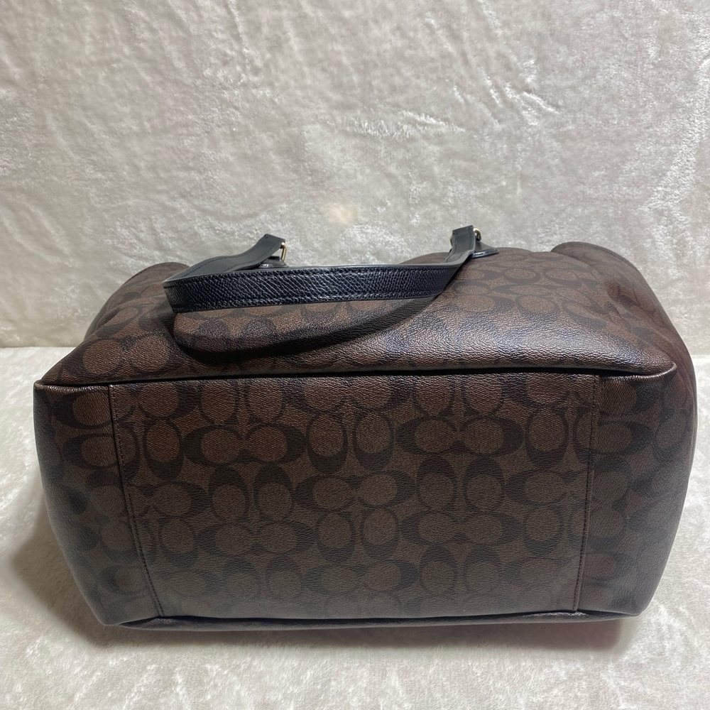 COACH Signature C Diaper Bag | Travel Tote | Brown/Black Accents | Crossbody Bag - Picture 8 of 16